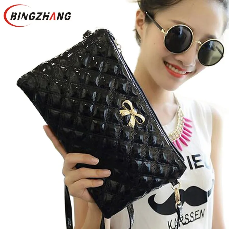 

2018 New Handbag women clutch Shoulder Diagonal Three Purpose Butterfly Spiraea Lingge Bag bow clutch bag L4-698