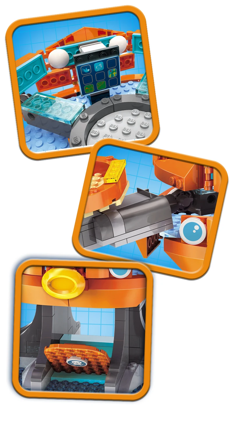 Образовательный строительный блок Октонавты Octo-Pod Octopod Playset& Barnacles kwazii песо Inkling 698 шт. развивающие Кирпичи Игрушки