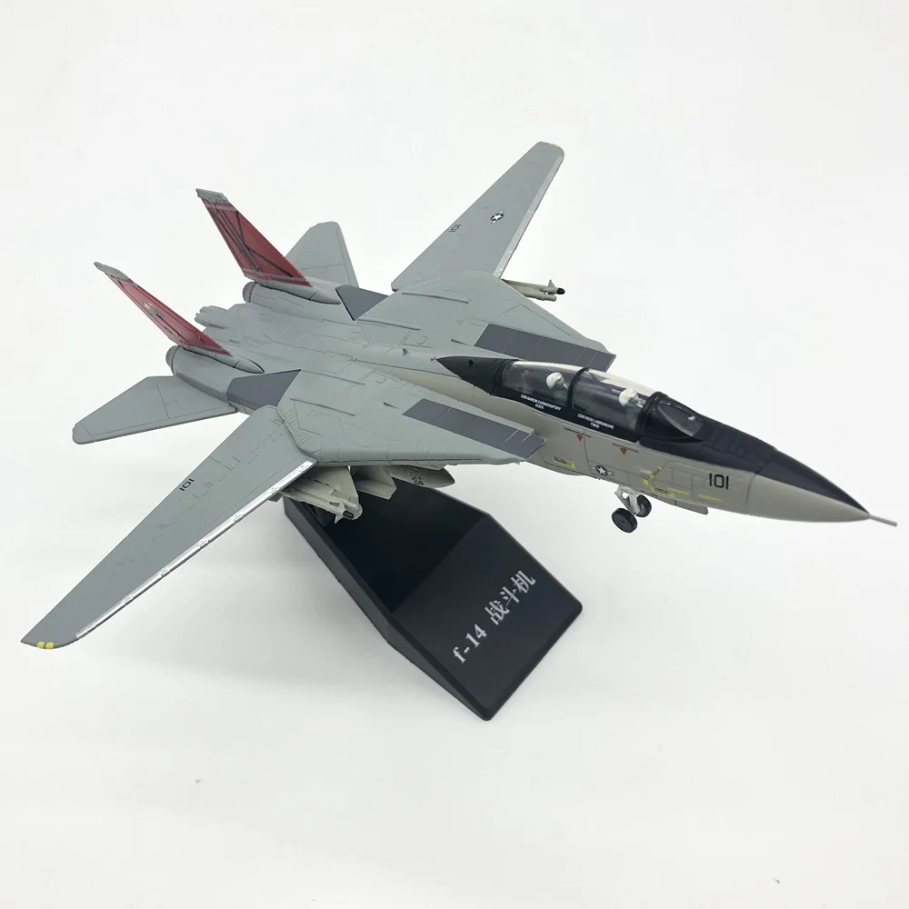 1:100 масштабный самолет модель F14 F-14 Tomcat сплав металл коллекция хобби