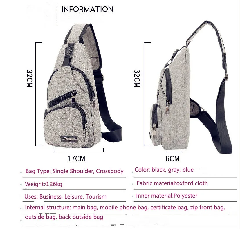 Корейская версия досуга сумка для езды на лошади зарядка через USB спортивный брезентовый Рюкзак нагрудная сумка для путешествий сумка через плечо