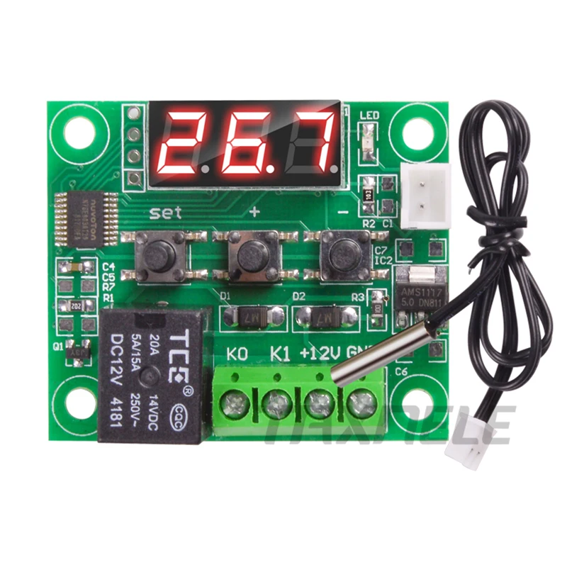 1PC W1209 Digital Thermostat Temperature Control Switch Sensors DC12V 50-110°C