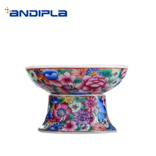 Цзиндэчжэнь ручная роспись Изысканный Эмаль цвет цветочным узором чайное ситечко, чай церемонии интимные аксессуары чай листья фильтрации подарки