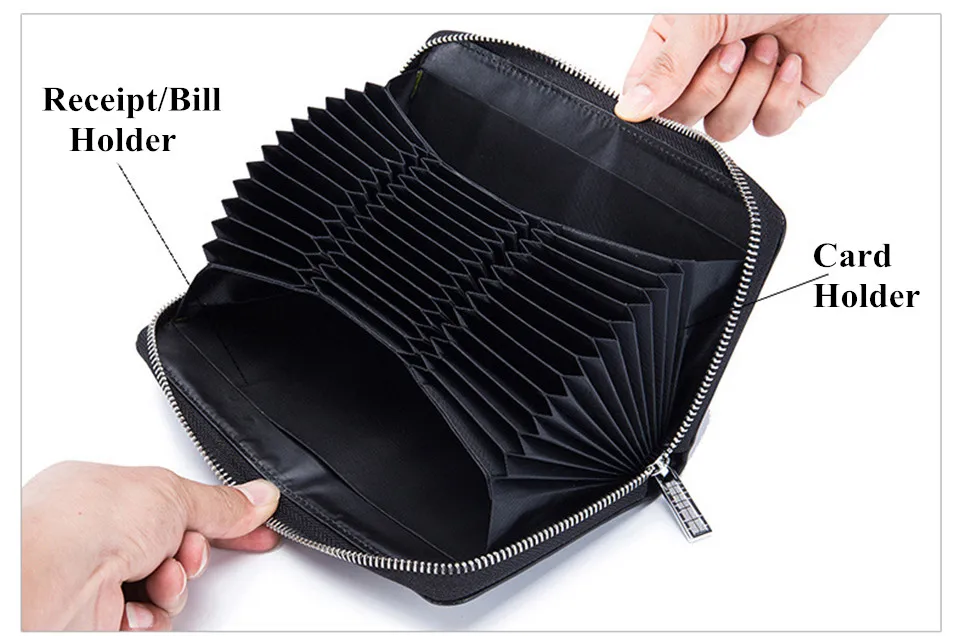 Бренд «Южная Гусь», новинка, мужские/женские кожаные RFID Длинные кошельки на молнии, большая емкость, органайзер, кредитный держатель для карт, бизнес кошелек