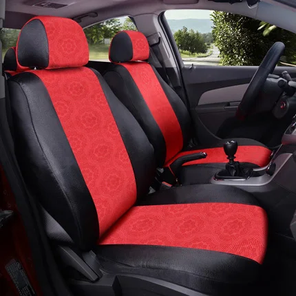 CARTAILOR пользовательские чехлы подходят для HONDA CITY car сиденья набор ice Шелковый автомобили мест поддерживает спереди и сзади авто подушка безопасности водителя - Название цвета: red