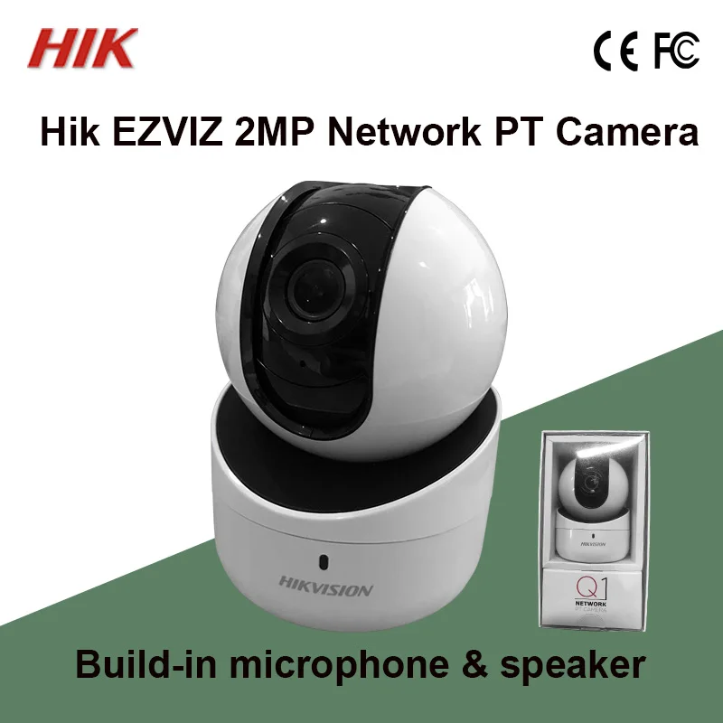 DS-2CV2Q21FD-IW Hik EZVIZ 2MP PT камера Встроенный микрофон и динамик, двухстороннее аудио IPC USB WiFi Hik-подключение