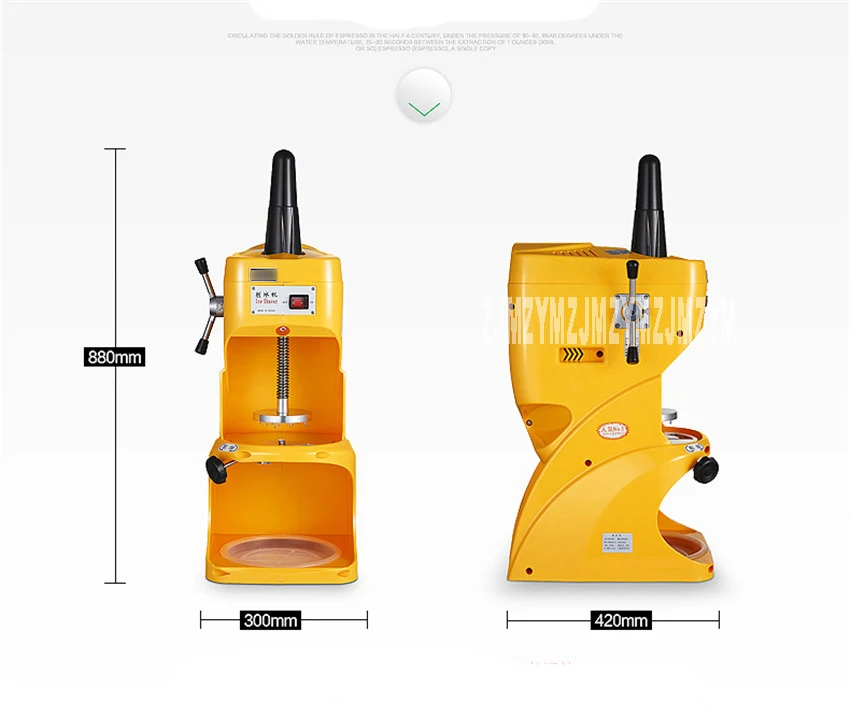 QLB-280 коммерческих Применение 110 В 220 В снег лед бритва электрическая лед колотый борода Maker 280 Вт мороженого 1420r/мин 16*18 см