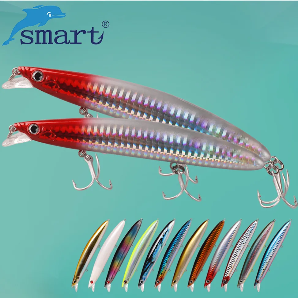 

SMART Floating Minnow Fishing Lure 125mm 18.5g Isca Artificial Para Pesca Minnow Bait Leurre Souple Peche Wobblers Swimbait