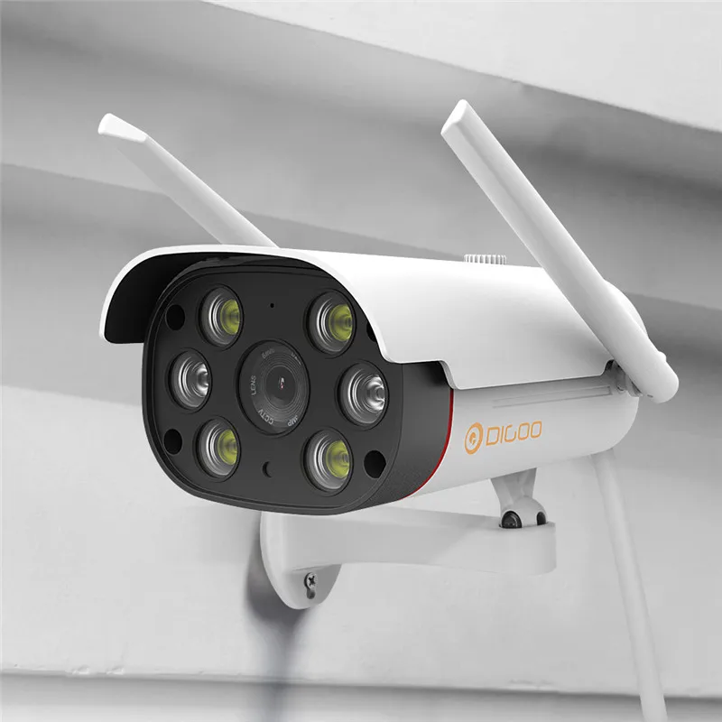 DIGOO DG W30 двойсветильник вая цилиндрическая IP камера полноцветное ночное видение