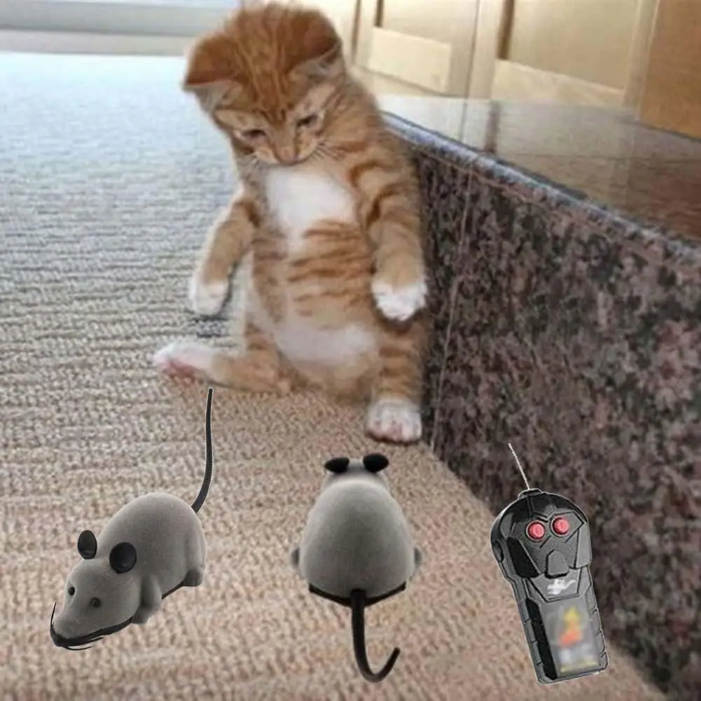 

Remote Control RC Rat Mouse Wireless For Cat Dog Pet Funny Toy Novelty Gift C