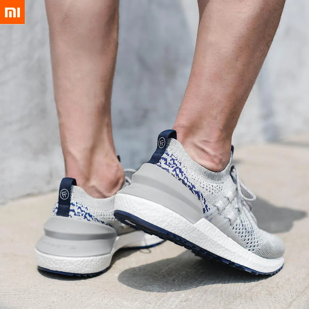 Original Xiaomi Mijia FREETIE Cloud shell shock absorbing sport shoes 2 fishbone locking support ETPU smart Sport Shoes Dropship