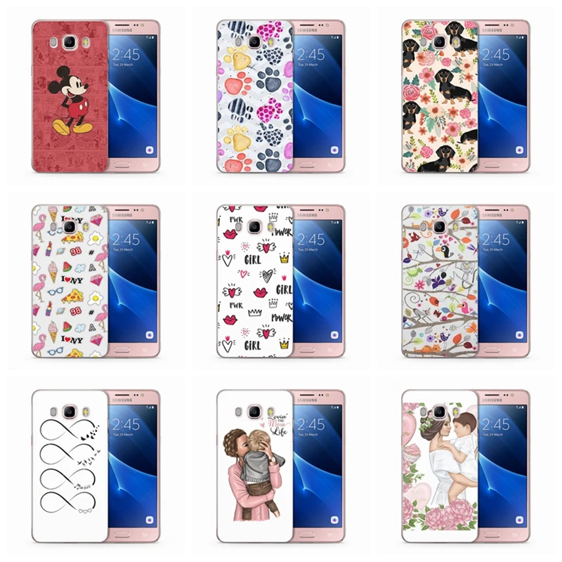 TPU чехол для Samsung Galaxy S7 edge S9 Plus A3 A5 2016 2017 prime J1 J2 J3 J5 J7 цветной мягкий задней панели