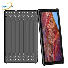 Silicone Case For Huawei MediaPad T5 10 For Honor pad 5 10.1 inch TPU+Plastic Openwork Stripes Radiating Breathable Cover+Pen