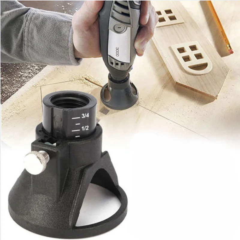 

Router Drill Bits Set Rotary Tool Locator Cutting Guide Attachment