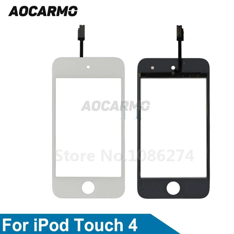 

Aocarmo New White/Black Touch Screen Digitizer For iPod Touch 4 4th