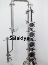 Free Shipping 4″ Stainless Steel304 Flute Distiller,Copper Platte Sets*4