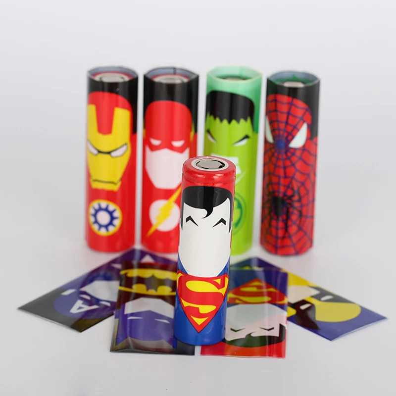 On Sale 18650 Battery Protector Skin 331332cnprotected Wrapper Super Hero Battery Wrap Skin Sticker For Vape Battery Skin Spider Cases Aliexpress