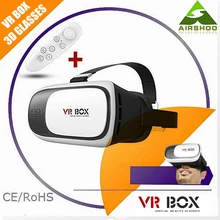 2016 Hottest VR BOX 2.0 Version 3D Smart Virtual&Reality Glasses for 3D Game Movie for 3.5-6.0 Phone with Bluetooth Remote