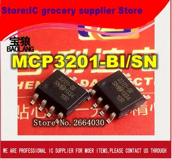 

Free shipping 10pcs/lot MCP3201-BI/SN MCP3201 ADC 12BIT 2.7V 1CH SPI SOP-8 IC Best quality