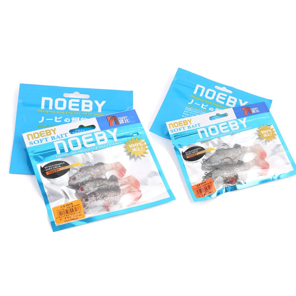 NOEBY 3 шт. 65 мм 8 г/2 95 20 г свинцовая головка Мягкая приманка рыболовная джиг воблер