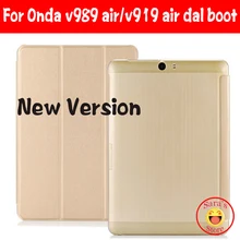 Pour Onda V919 air ch V989 couverture d'air, pour Onda V919 3G Air double étui de démarrage, étui en cuir Ultra-mince pour 9.7 pouces Onda V989 Air(China)