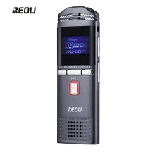 

REOU Voice Stereo Digital Recorder Pen Audio Sound MP3 Player Recorder Dictaphone 8GB Dual Mic USB U Disk Digital Recorder