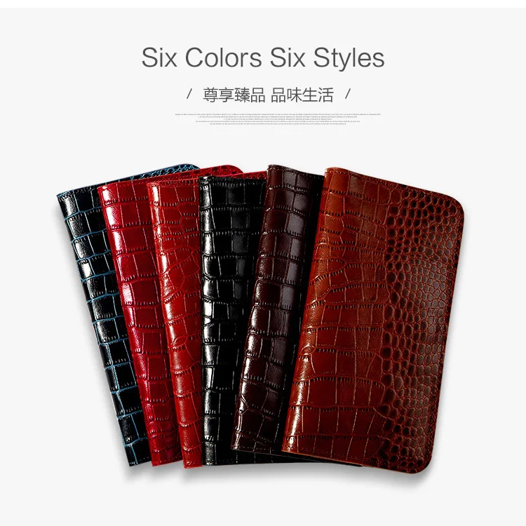 Marca de Luxo Couro de Bezerro Case de Telefone Bolsa do Telefone para Moto Feito à Mão Genuíno Crocodilo Textura Flip Multi-função Xt1085 2 Cheap Estojos dobráveis