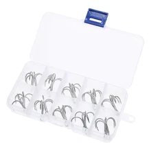 20 шт./партия, рыболовные крючки с светящимся пером#2/#4/#6/#8/#10 рыболовный крючок, рыболовная клемма