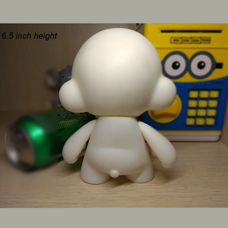 New Arrival Kidrobot Munny 6.5 inch DIY Paint Vinyl Doll Action Figure Doll White Color With Opp Bag