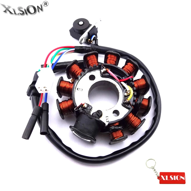 XLSION 11 полюсные катушки статора зажигания магнето для GY6 125cc 150cc 157QMJ мопед скутер
