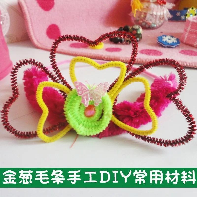 ZH-100PCS-Plush-Stick-Early-Childhood-Parenting-Educational-Toys-Flash-Glitter-Nursery-Children-s-Handmade-DIY (1)