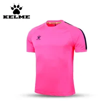 KELME Official Authentic Spain Men Soccer font b Jersey b font Short Sleeve Sport Training Survetement