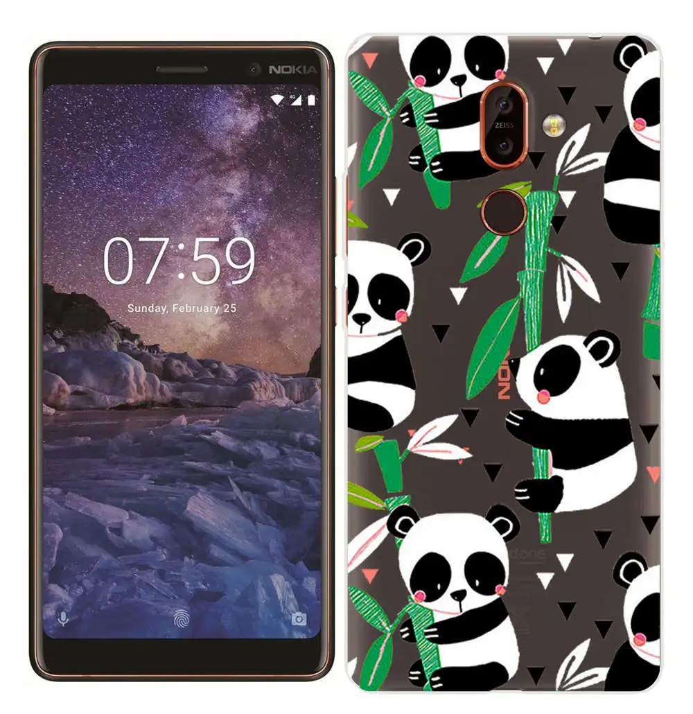 For Nokia 7 Plus Soft TPU Fundas Painted Silicone Case for Nokia 2.1 3.1 5.1 6.1 Smart Back Cover for Nokia 3 5 6 7 8 ShockProof (13)