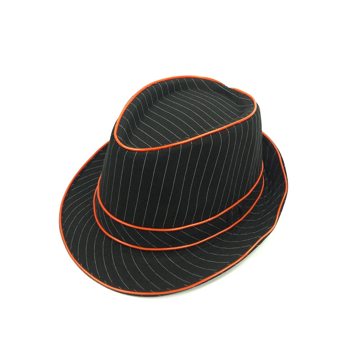 Привлекательный свет унисекс Мода светодиодный Джаз Шляпа Fedora вечерние шляпы