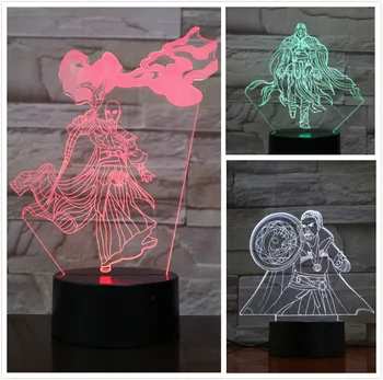 

Marvel The Avengers superheros Doctor Strange Figure 3D Illusion Usb 3d led night light Ancient One RGB table lamp bedroom neon