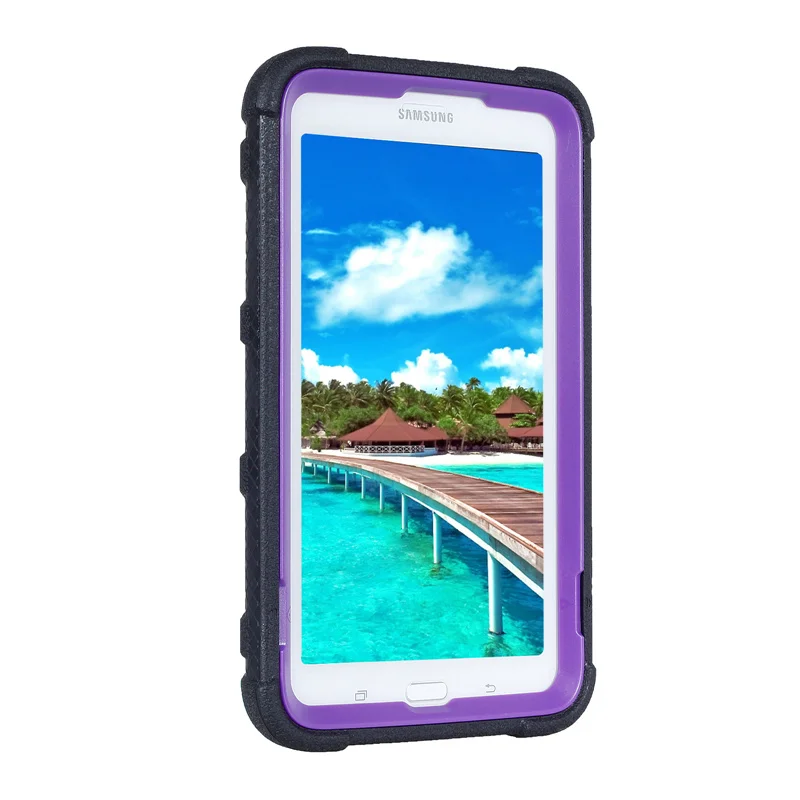 Для Samsung Galaxy Tab E 7 SM-T111 SMT110 SMT113 7,0 дюймов Чехол, трехслойный Броня прочный защитный чехол гибридный защитный с выдвижной ножкой чехол