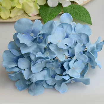 

30 pcs/lot Large hydrangea heads 15*15cm props material artificial DIY silk artificial hydrangea accessory home wedding decora