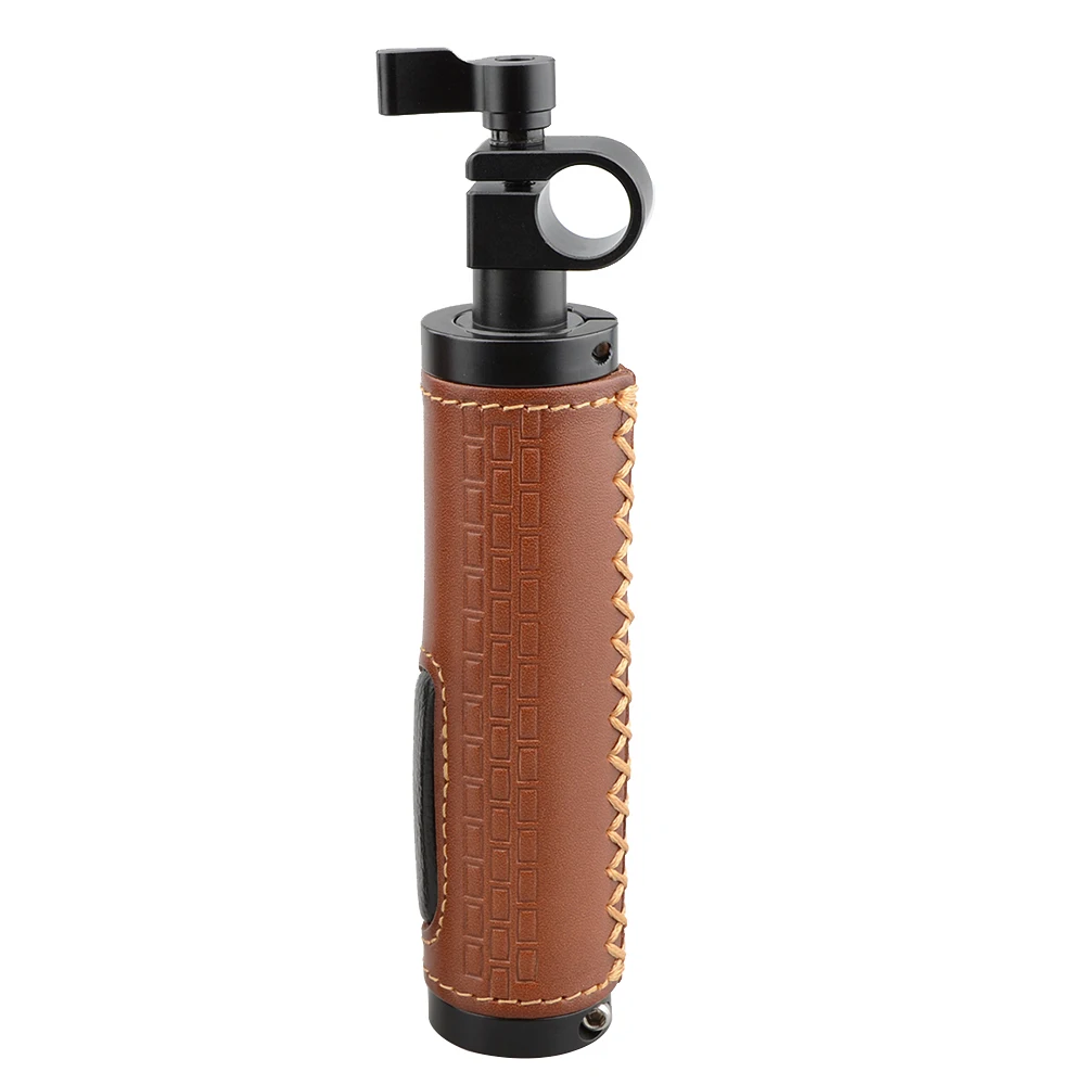 

CAMVATE 15mm Rod Clamp Handle Grip (Leather) for DSLR Camera Rod System C1615