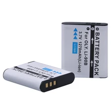 2 pack LI-90B LI 90B LI90B LI-92B Camera Battery For Olympus Tough TG-5 TG-Tracker SH-1 SH-2 SP-100 IHS Tough TG-1 iHS TG-2 iHS