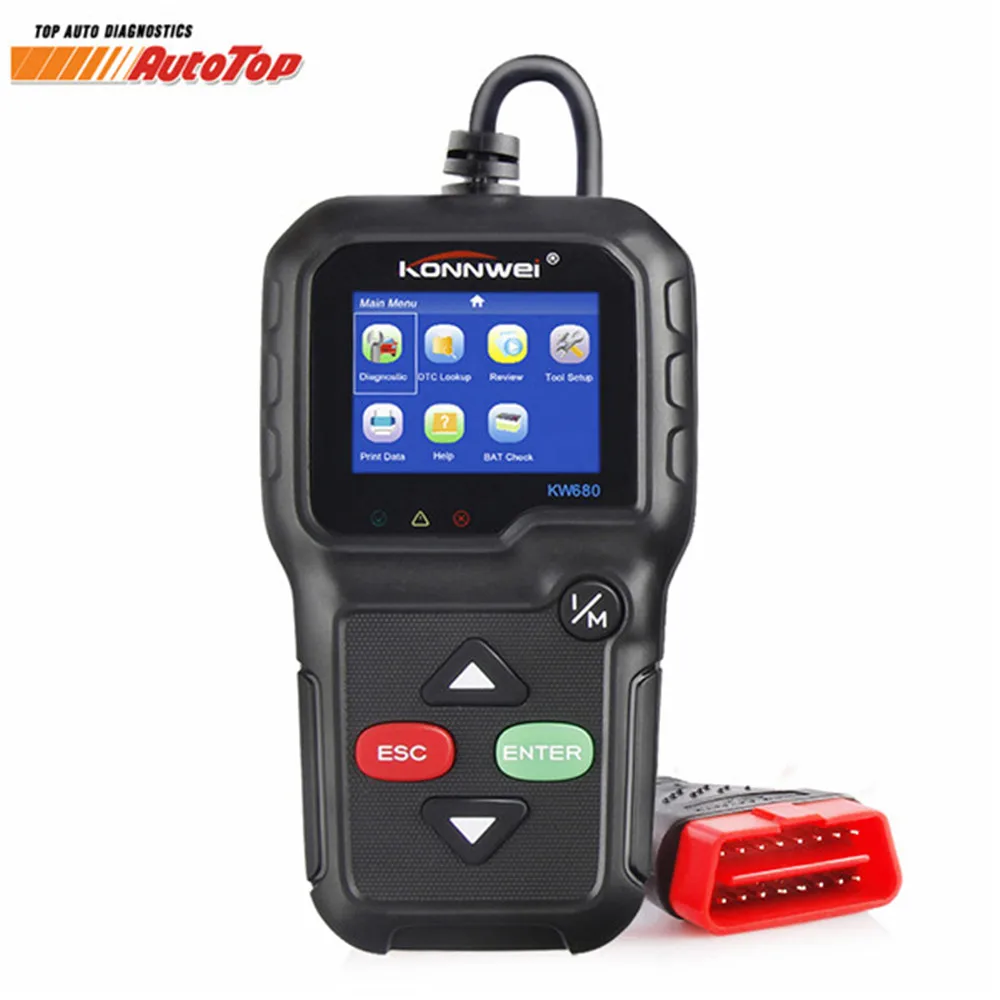 High Quality ODB 2 Autoscanner ODB2 KONNWEI KW680 Supports Multi ...