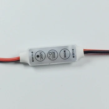 

Wholesale 100pcs 12V Mini 3 Keys Single Color LED Controller Brightness Dimmer for SMD 3014 5050 3528 5630 5730 Led Strip light