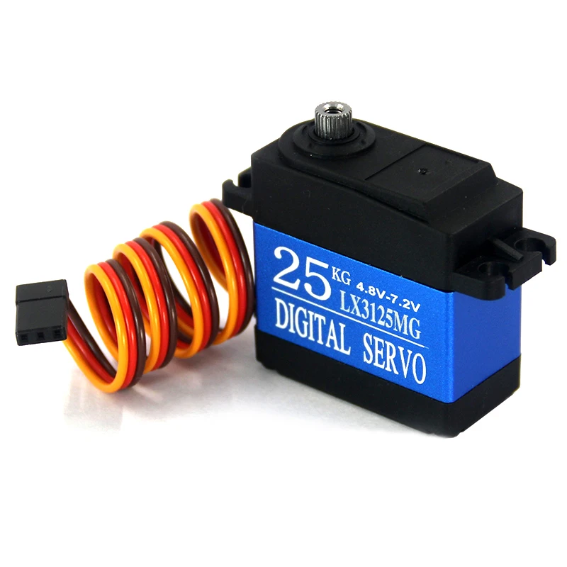 Servo para Carro 25kg à Prova Frete Grátis Metal Engrenagem rc Servo Dhágua Grande Torque hv 7.2 v Completo Digital Traxxas 4 Pçs 5 servo 25kg à prova dhágua grande torque