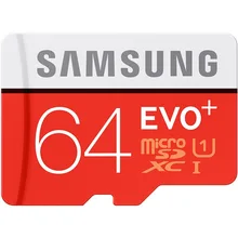 SAMSUNG EVO+ Micro SD 32G SDHC 80 МБ/с. класс 10 карта памяти C10 UHS-I TF/SD карты транс флэш SDXC 64GB 128GB