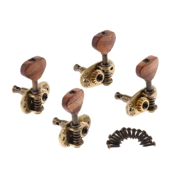

Set of 4pcs Acoustic Guitar Tuning Peg Tuner Machine Head with Wooden Buttons Knobs Stringed Instruments Guitar Accessories