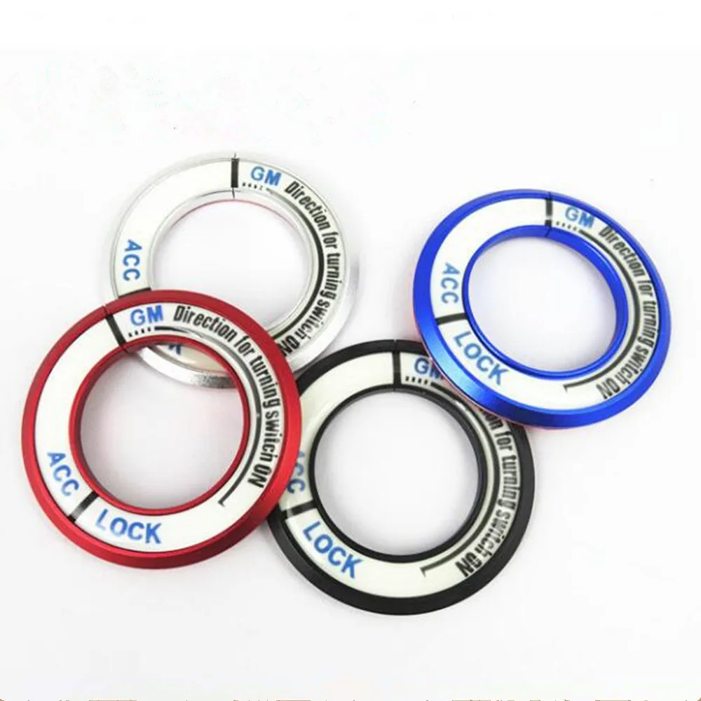 

ZUCZUG Car-Styling Car Ignition Switch Key Lock Keyhole Decoration Ring Aluminum Sticker For Toyota Buick Chevrolet Volkswagen