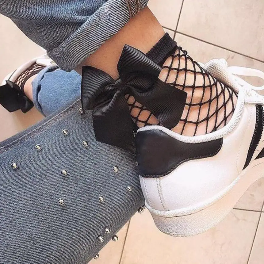 Sleeper-5000-High-Quality-casual-Women-Ruffle-Fishnet-Ankle-High-Mesh-Lace-Fish-Net-Short-Stockings