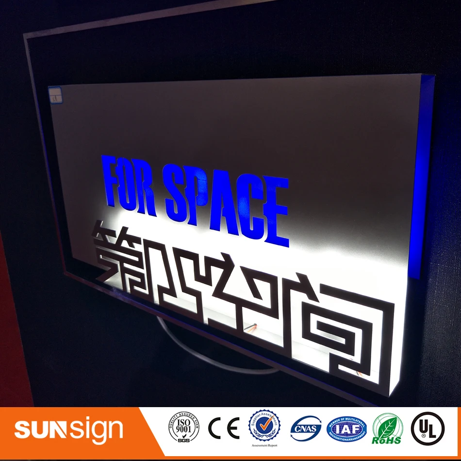 New design custom outdoor wall mount led light box sign in Electronic Signs from Electronic