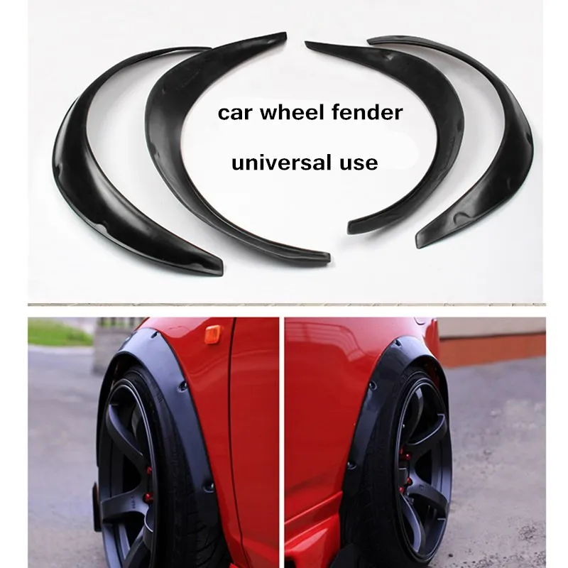 

4pcs Car Fender Flares Arch Wheel Eyebrow Protector widen size for universal useful accessories
