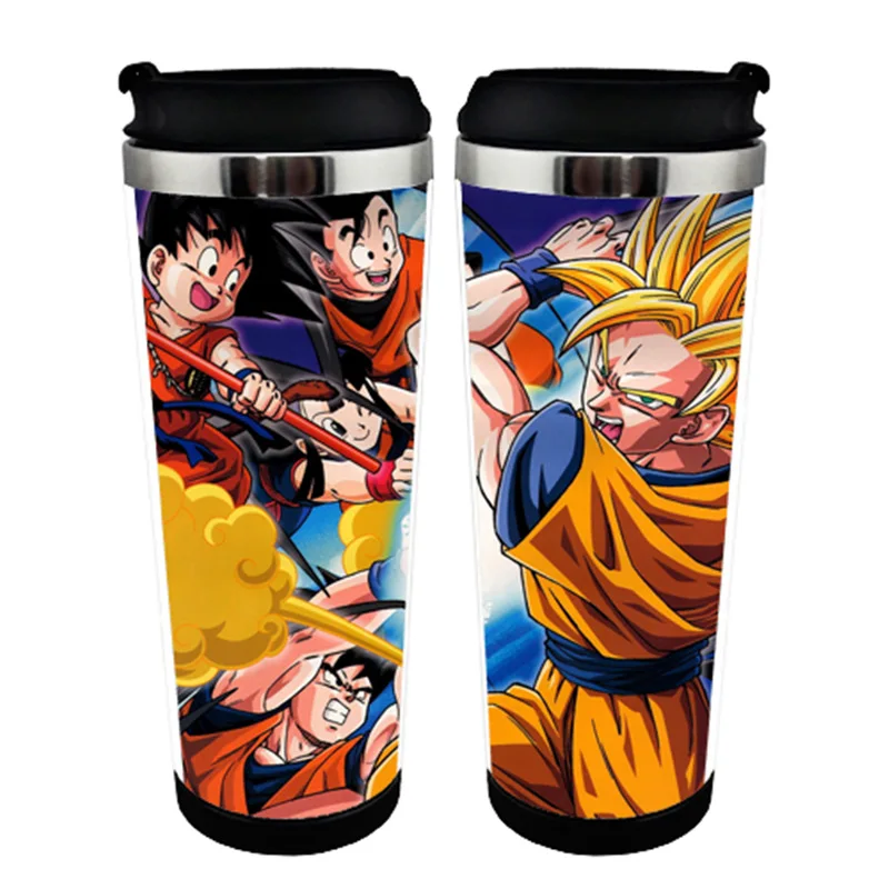 

Japanese Anime DRAGON BALL GoKu Double Insulation Resin Plastic Mug Coffee Cup Space Cup