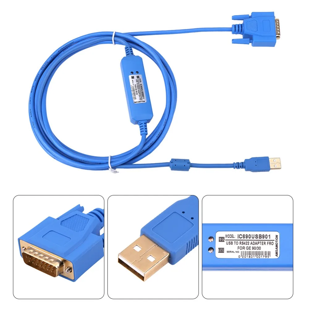 1 шт 3 метра IC690USB901 USB к RS422 адаптер кабель для программирования для GE90-30/GE90-70 серии PLC