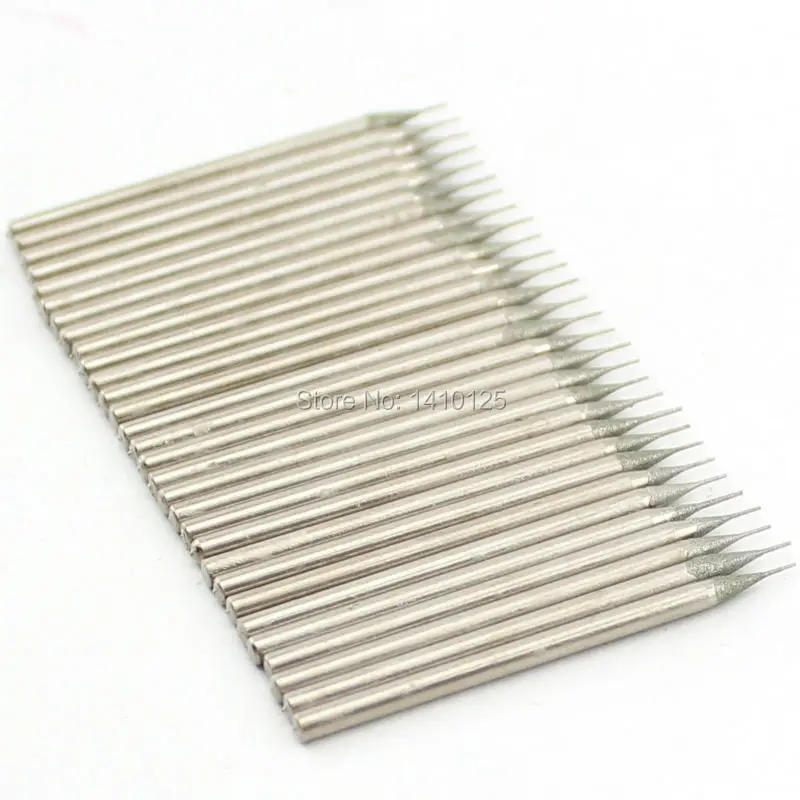 30Pcs 0.4mm diamond coated hole saw drill Solid bits for Jewelry Gems Glass Tile